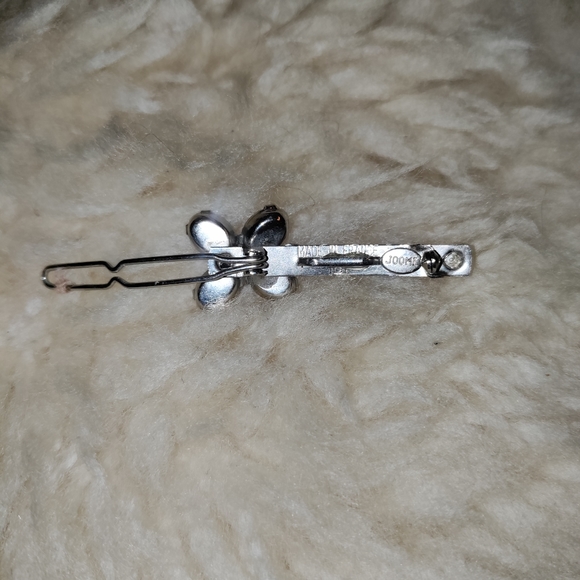 Vintage Joomi Lim Joolz Red Stone Flower Hair Clip - Picture 5 of 5